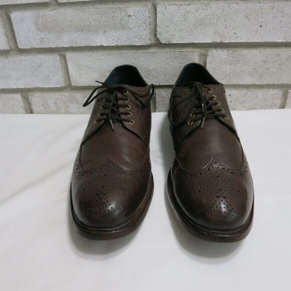 Cole Haan Brogue Long Wingtip Leather Dress Oxfords Men's Footwear Shoes 12 M - Picture 4 of 7